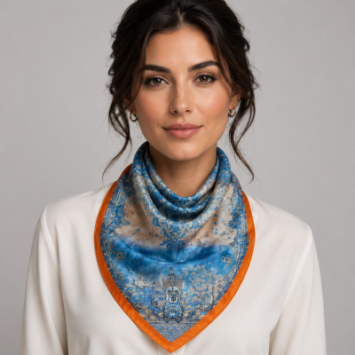 Bellatia Long Silk Scarf