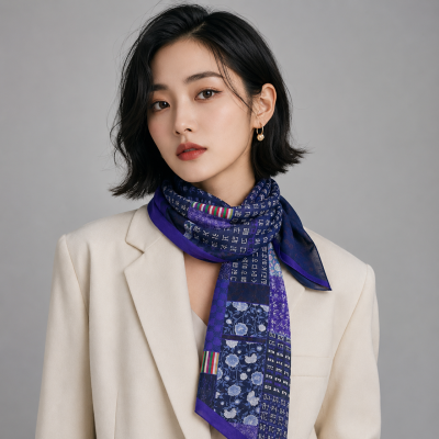 K-Hangeul Celestial Wing Scarf